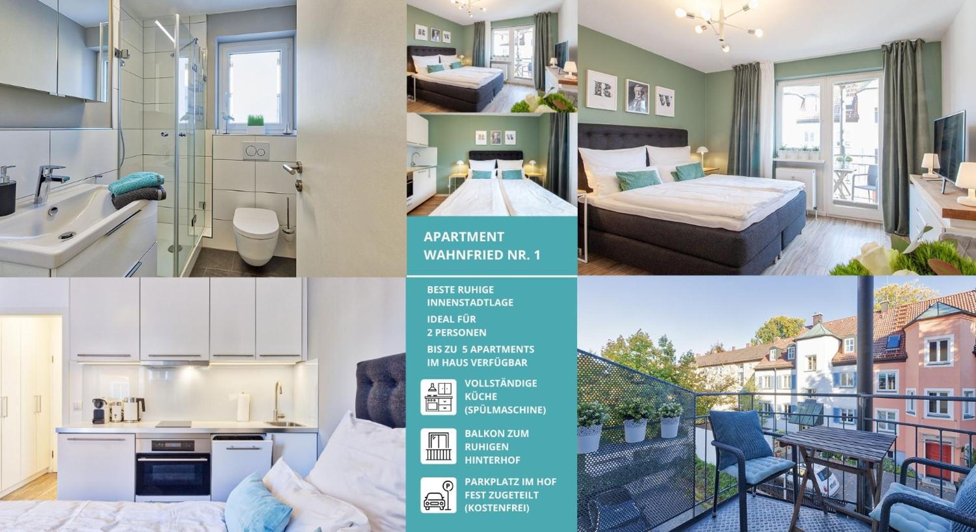 Apt Wahnfried Nr1 - Cityapartment Mit Kueche, Duschbad, Balkon, Parkplatz - Zentral Aber Ruhig Bayreuth Exterior foto